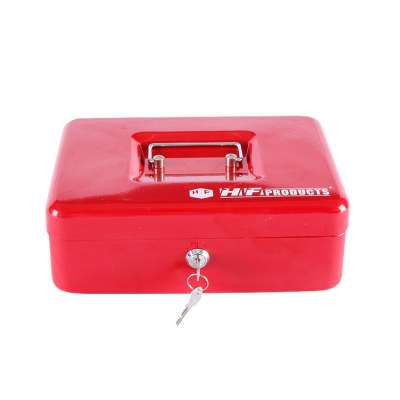 Wholesale Portable metal safe cash box Money Box for Euro coin